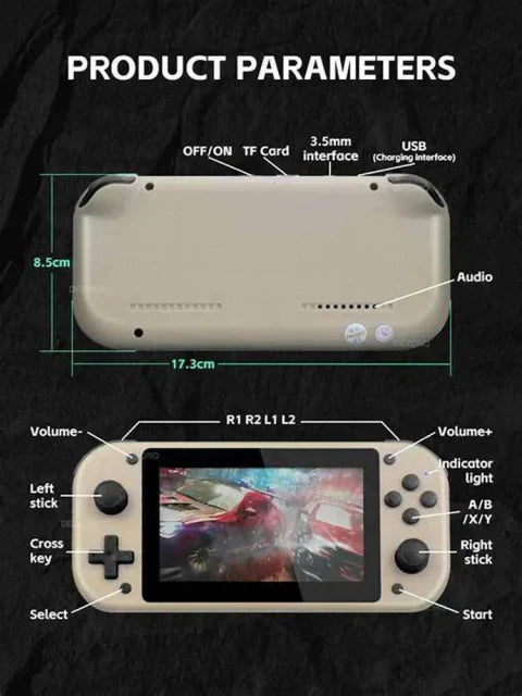 🕹️ Consola Retro Portátil M17: La máquina del tiempo con cientos de juegos clásicos en la palma de tu mano